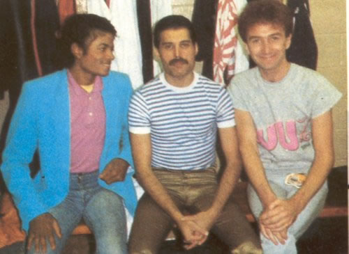 MJ & Freddie Mercury and John Deacon JPG