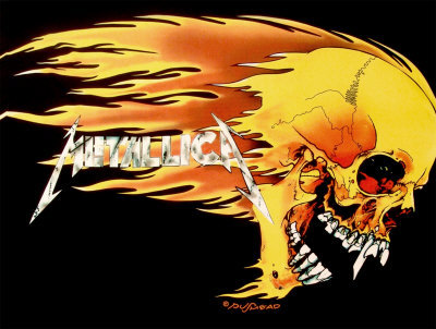 Metallica Skull and Flames