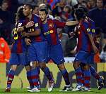 Giovani Dos Santos y sus compa%c3%b1eros del Barcelona celebran el Gol de Henry 1121