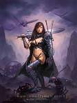 598x800 3906 Killer Ladybug 2d fantasy girl woman warrior picture image digital art